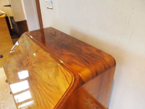 BUREAU STUNNING ART DECO WALNUT C1925 - ADDITIONAL PHOTO 7