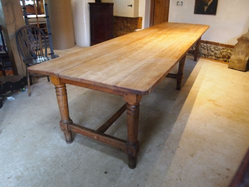 TABLE LARGE MONASTIC FRENCH REFECTORY DINING TABLE C1850 - ADDITIONAL PHOTO 1