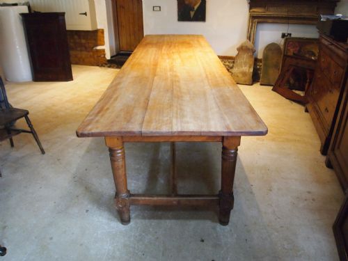 TABLE LARGE MONASTIC FRENCH REFECTORY DINING TABLE C1850 - ADDITIONAL PHOTO 7