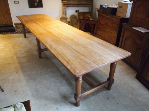 TABLE LARGE MONASTIC FRENCH REFECTORY DINING TABLE C1850 - ADDITIONAL PHOTO 10