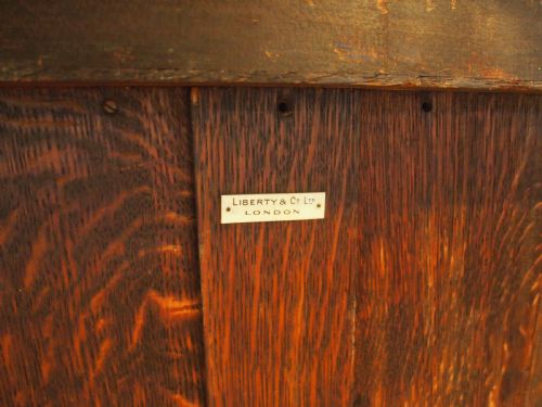 BOOKCASE RARE LIBERTY CO ARTS CRAFTS OAK C1904 - ADDITIONAL PHOTO 1
