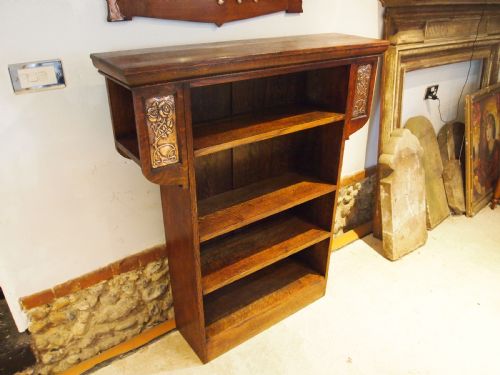 BOOKCASE RARE LIBERTY CO ARTS CRAFTS OAK C1904 - ADDITIONAL PHOTO 4