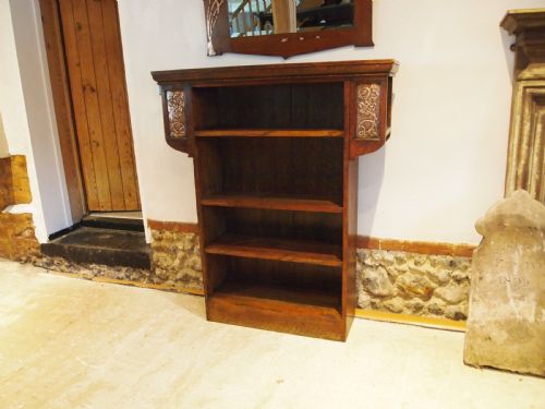 BOOKCASE RARE LIBERTY CO ARTS CRAFTS OAK C1904 - ADDITIONAL PHOTO 9