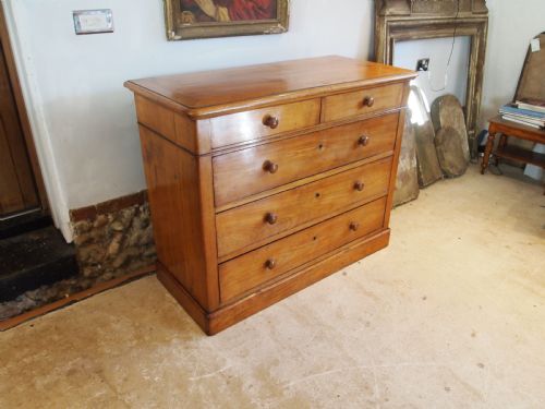 chest of drawers rare french apple wood boulogne c1840 - CATEGORY: ANTIQUE CHEST OF DRAWERS - DATED 19TH CENTURY