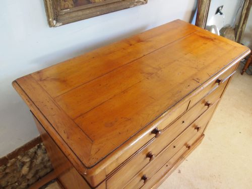 CHEST OF DRAWERS RARE FRENCH APPLE WOOD BOULOGNE C1840 - ADDITIONAL PHOTO 5