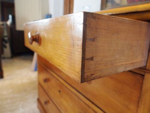 CHEST OF DRAWERS RARE FRENCH APPLE WOOD BOULOGNE C1840 - ADDITIONAL PHOTO 6