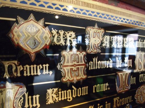 ARTS AND CRAFTS FINE VICTORIAN LORDS PRAYER GILDED D1878 - ADDITIONAL PHOTO 3