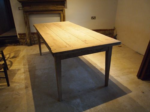 TABLE EXTENDING FRENCH OAK REFECTORY FARMHOUSE DINING C1900 - ADDITIONAL PHOTO 11