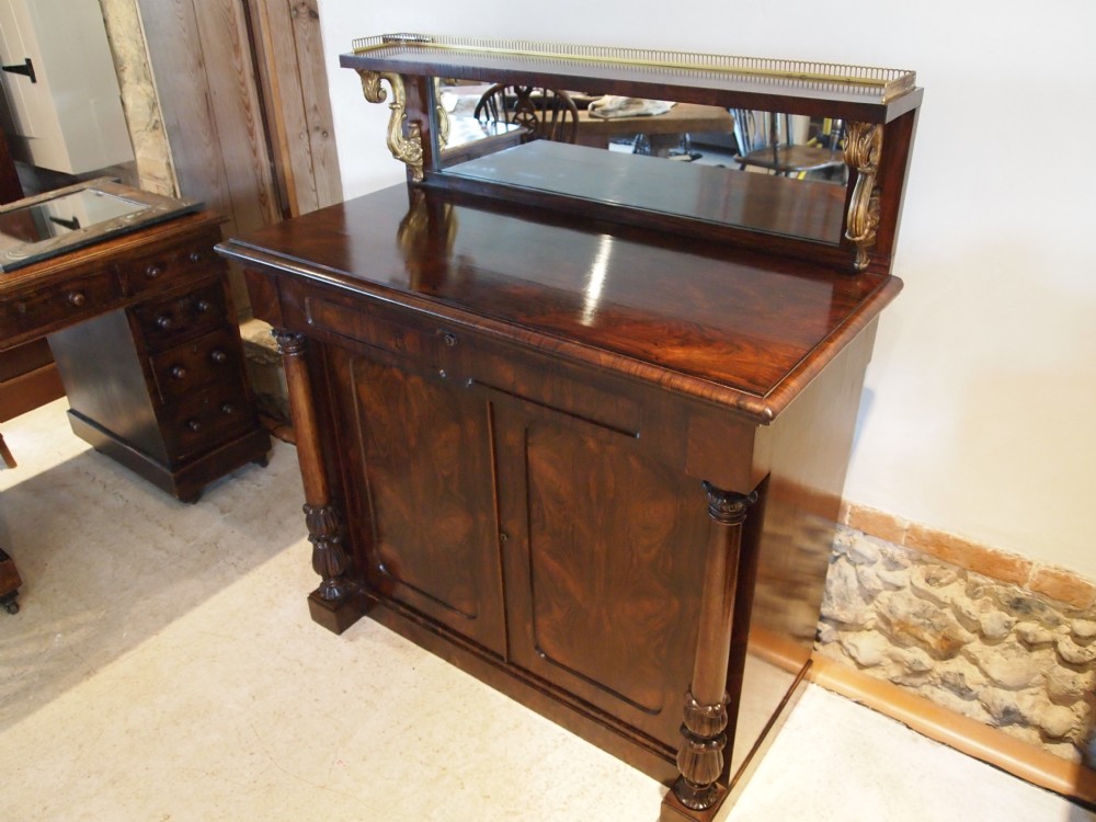 Chiffonier sideboard dresser early Victorian Rosewood c1840