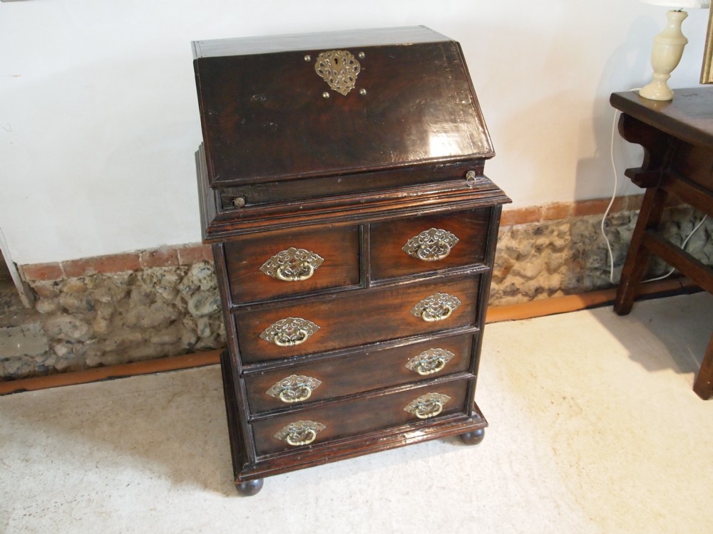 Bureau Very rare small Dutch colonial Teak bureau c1750