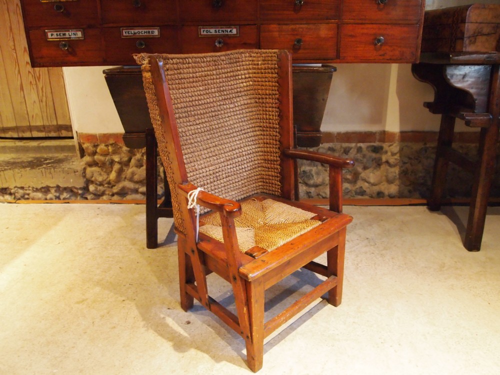 Chair Liberty rare child's Stronza Orkney armchair c1900 