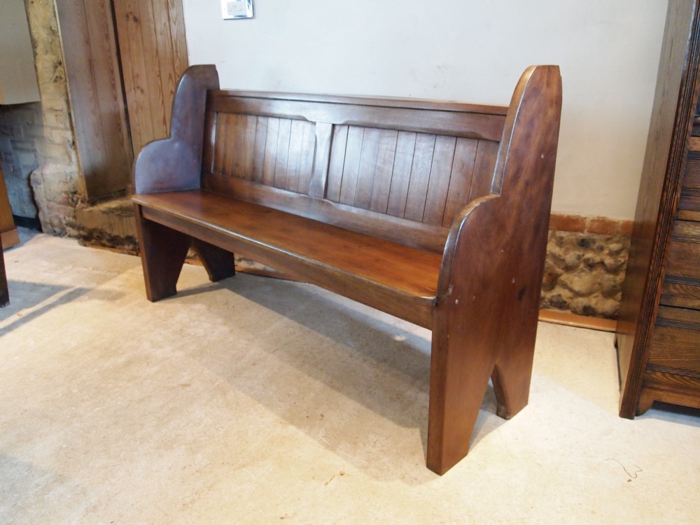 Pew bench settle rare Victorian Mahogany c1880