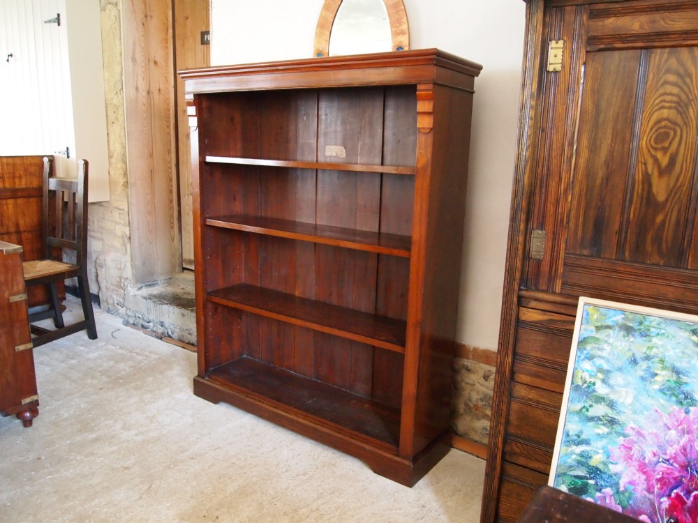 Bookcase Victorian Mahogany fully adjustable shelves c1890