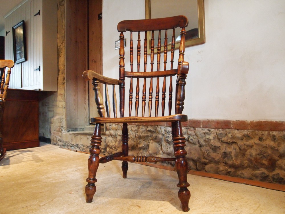 Chair Windsor chair rare John Shadford Caistor Lincolnshire chair c1860