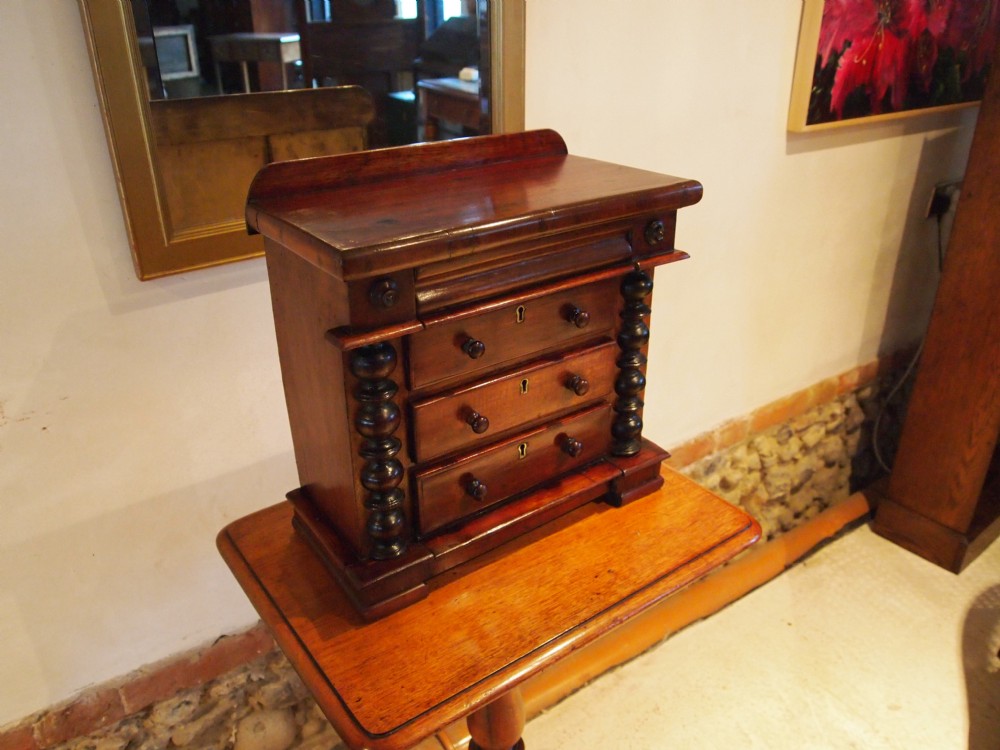 Chest of drawers Victorian Mahogany Miniature apprentice chest c1880