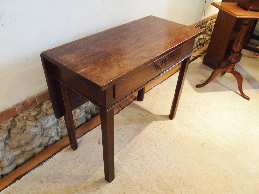 Table console hall table rare drop flap George III Oak c1780