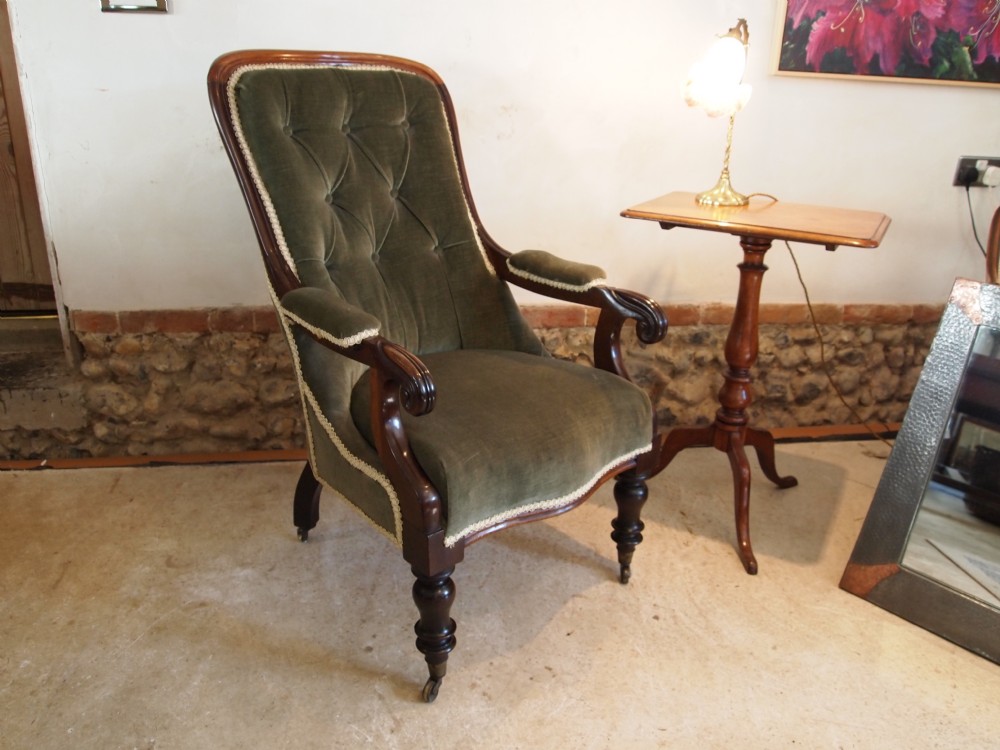 Chair Armchair fine early Victorian Mahogany armchair c1840