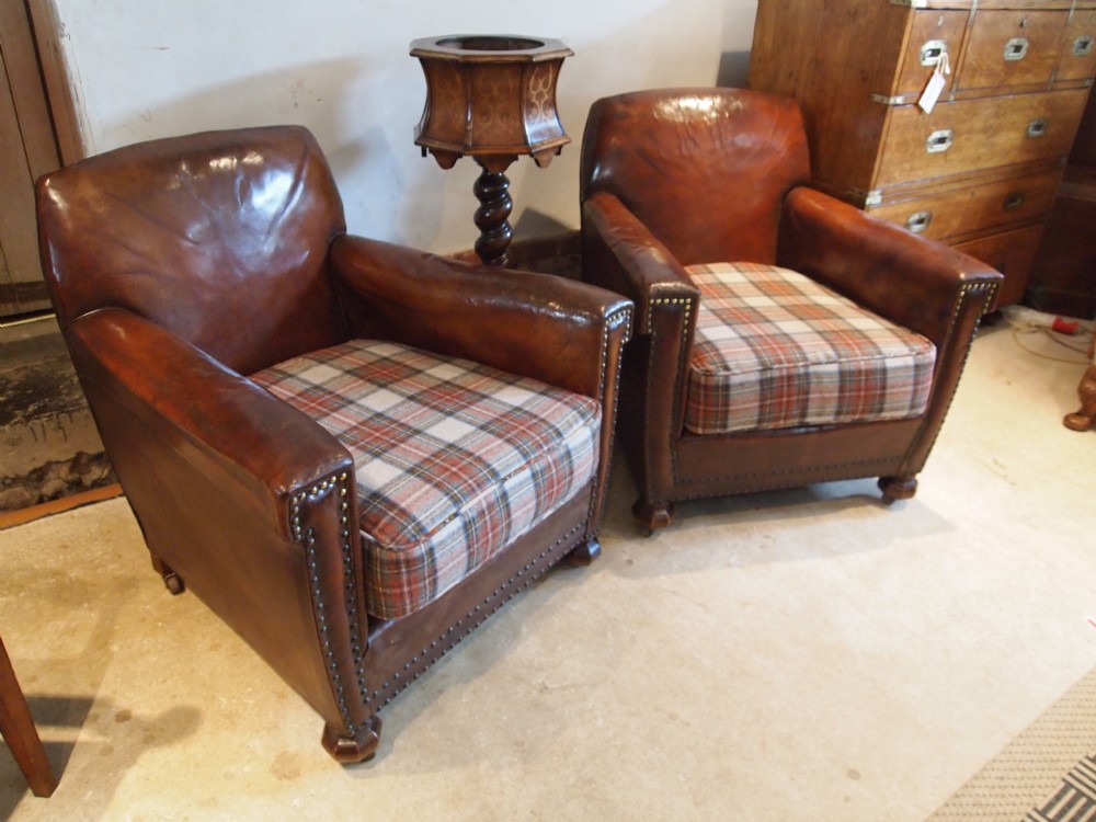 Chairs Armchairs Edwardian Club leather a rare pair c1905 sofa on other listing