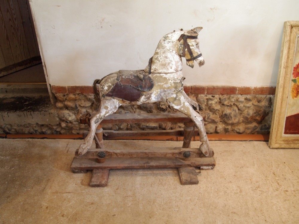 Rocking horse Victorian child's unrestored original condition c1900