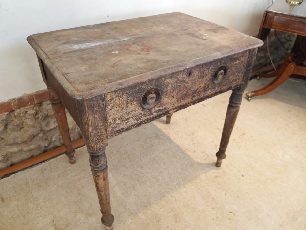 Table solid French Walnut Victorian period in original paint c1880