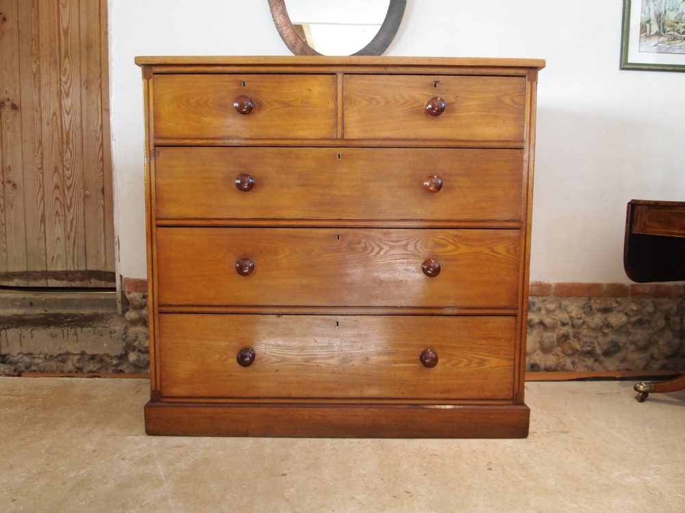 Chest of drawers Victorian Arts and Crafts aesthetic solid Ash c1890