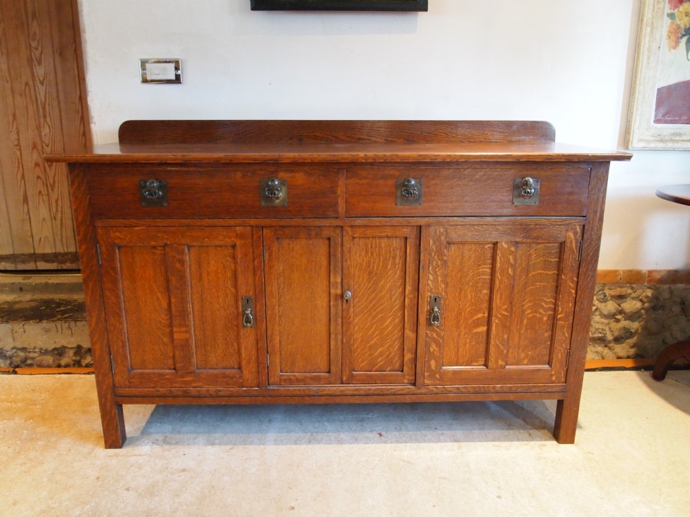 Sideboard dresser Oak Arts and Crafts c1900