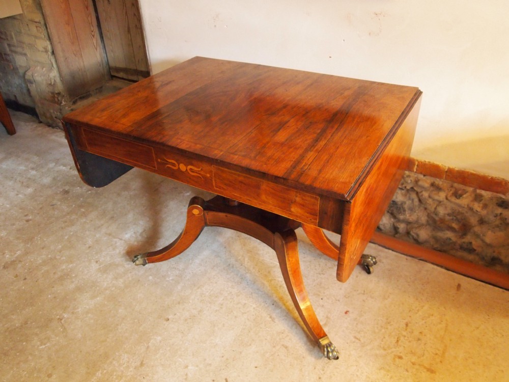 Table fine quality George IV Regency Rosewood sofa table c1820