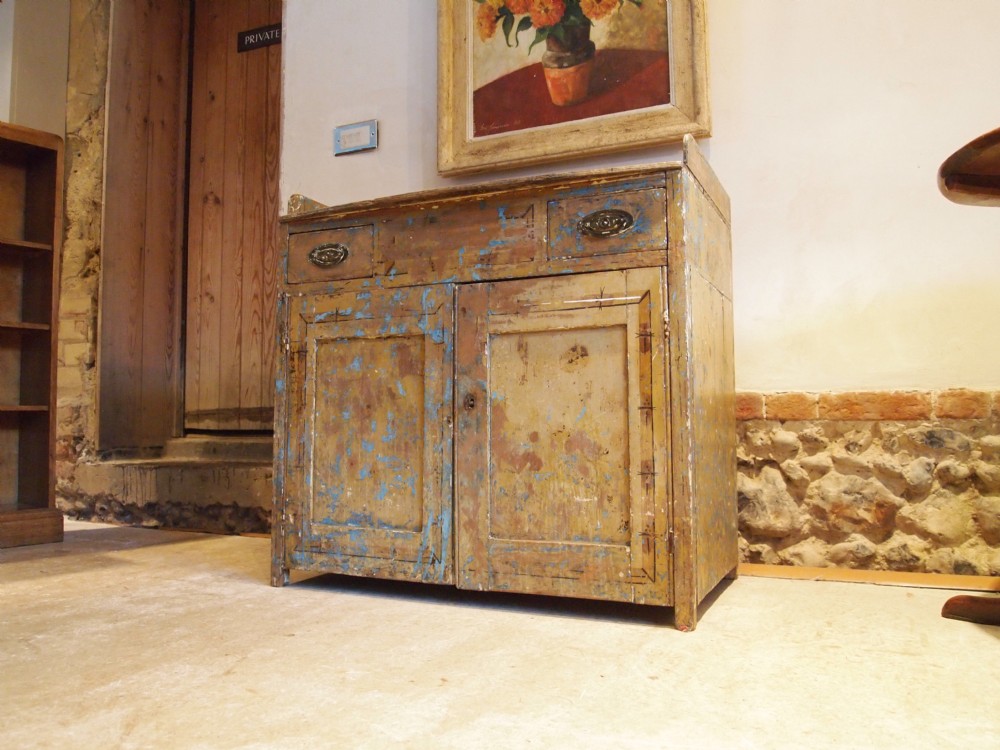 Dresser Cupboard George IV Regency painted Pine c1820