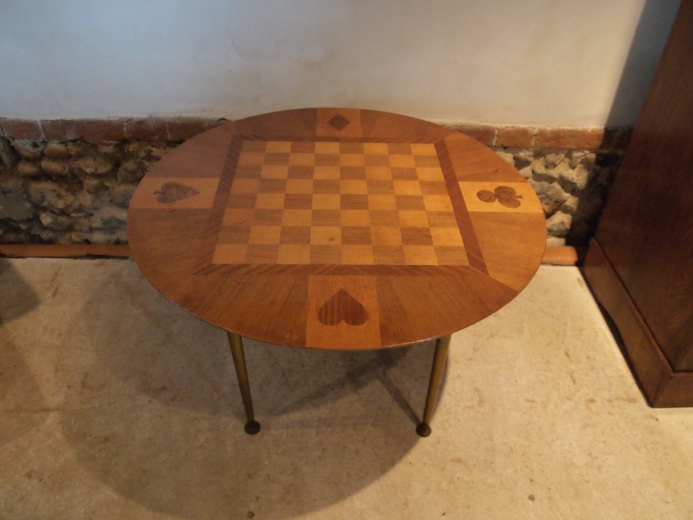 Table coffee games or card table c1930