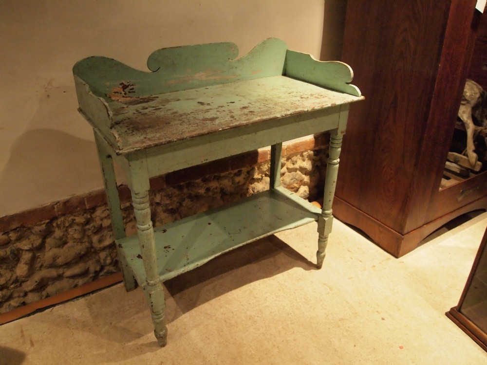 Table washstand Victorian Painted Pine c1880