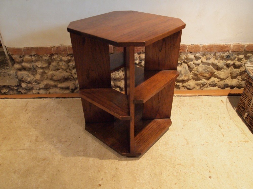 Table bookcase Art Deco Oak c1930