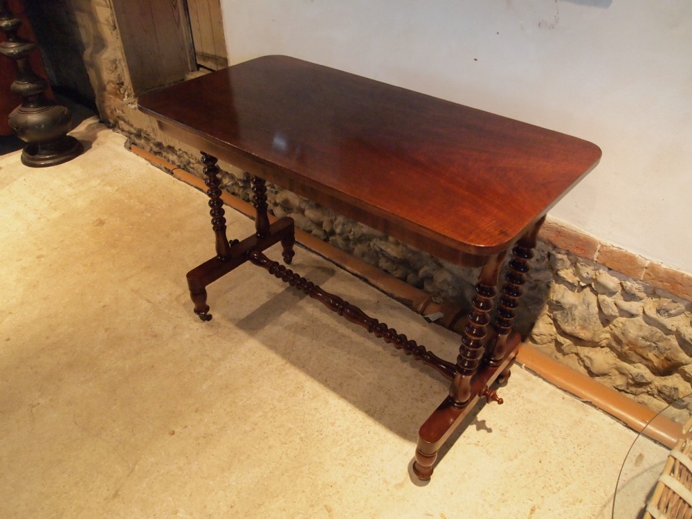 Table Victorian Mahogany hall side console table c1880