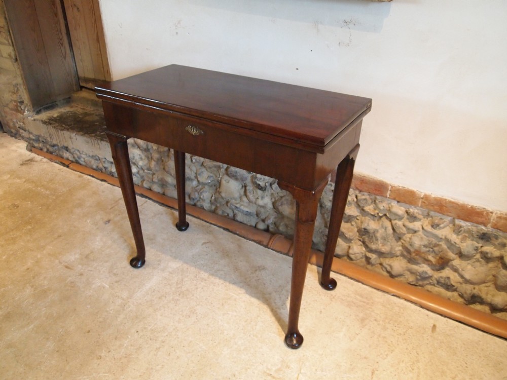 Table George II Mahogany hall console tea or card table c1740