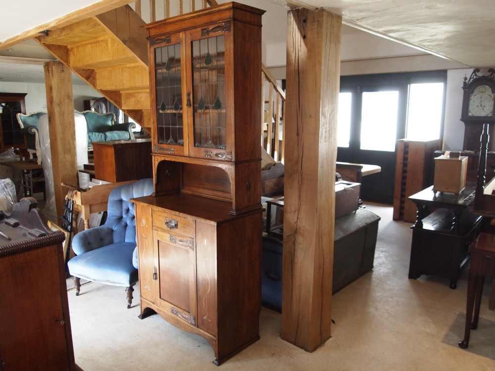 Bookcase Arts and Crafts Oak c1890