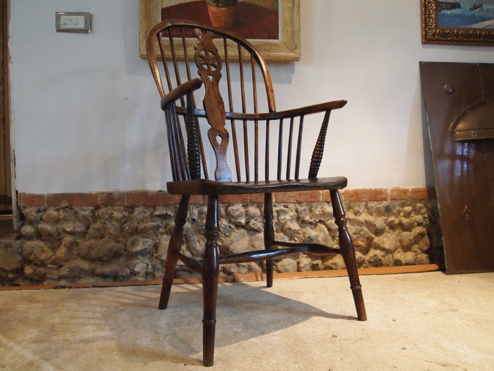 Chair Victorian Windsor wheelback Ash and Elm c1840