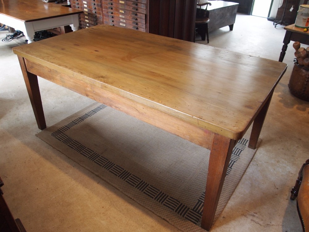Table Elveden Hall estate kitchen dining refectory table c1830