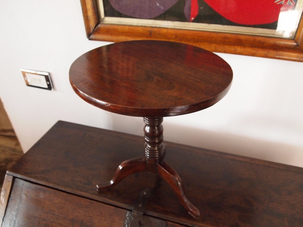 Table rare George IV Mahogany apprentice tilt top table c1825