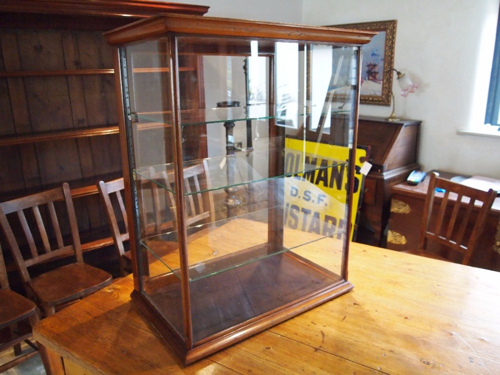 Cabinet display Haberdashery shop Victorian Mahogany c1880