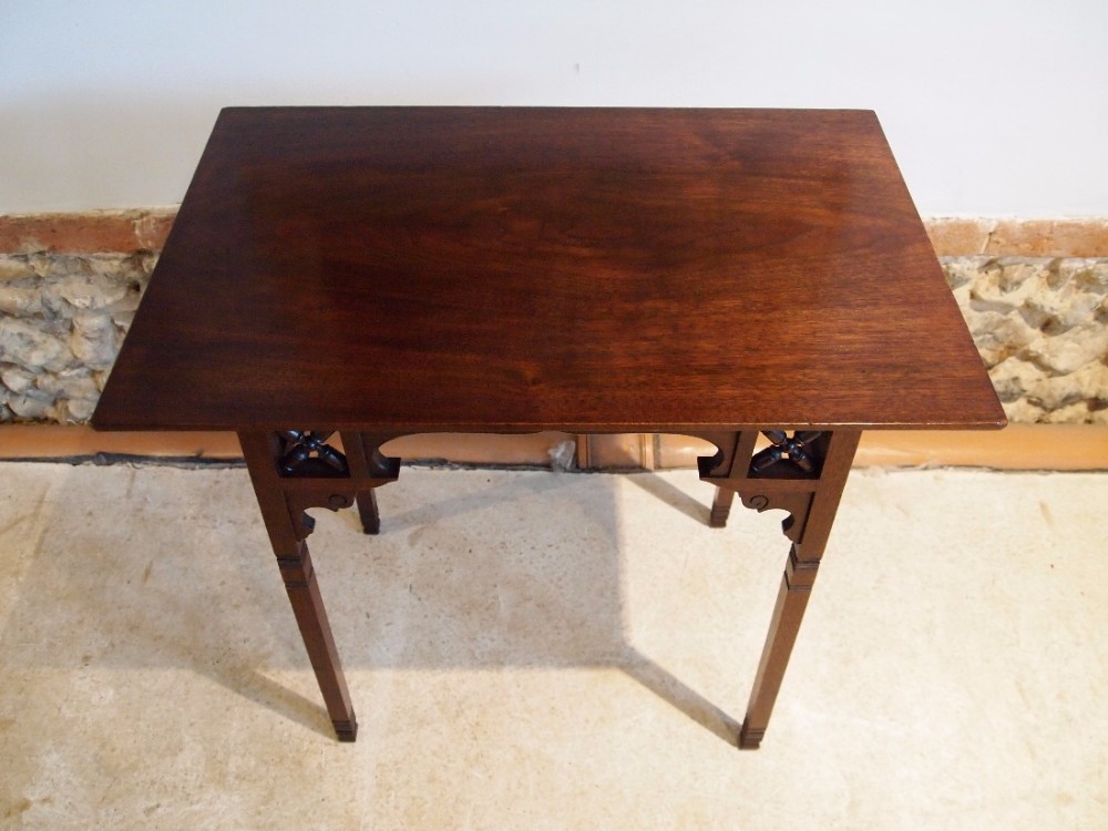 Table Liberty and co Moorish Walnut hall side console c1900