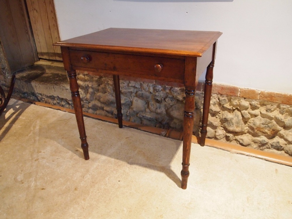 Table lamp hall side console Victorian Walnut and Pine c1880