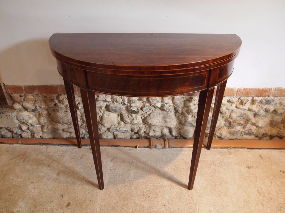 Table George III hall side lamp console Mahogany c1790