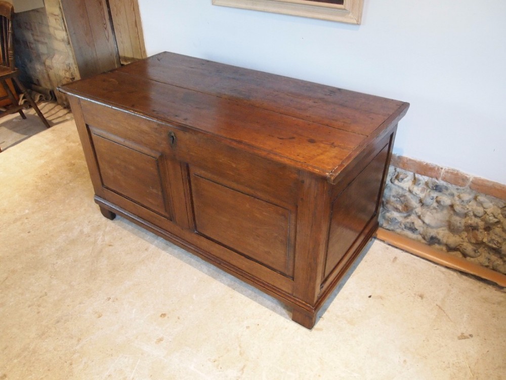 Coffer chest blanket box French Oak c1750