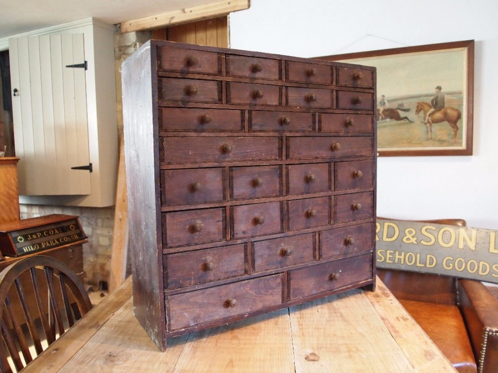 Chest of drawers collectors chest Edwardian c1920