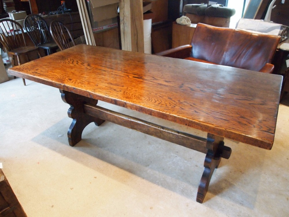 Table refectory farmhouse dining table Oak c1920
