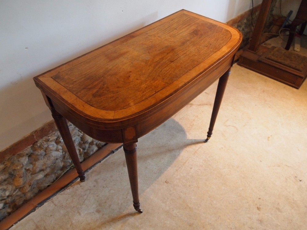 Table side hall console card George III Sheraton c1790