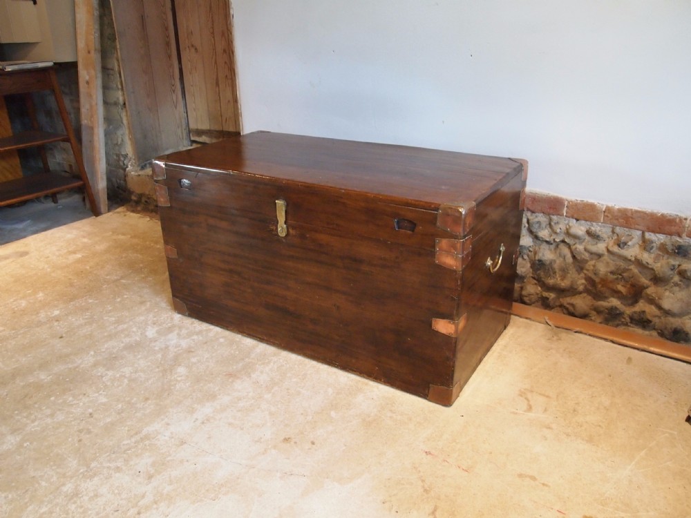 Chest trunk coffer coffee table Edwardian c1910
