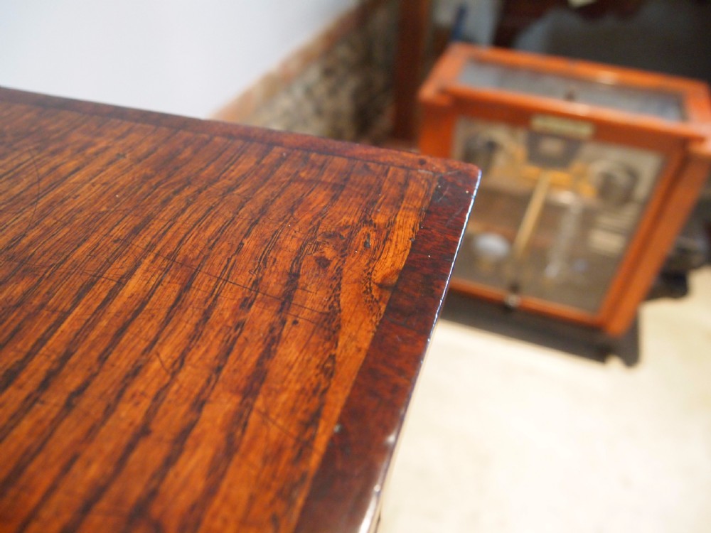 Table lowboy side lamp hall console George III Oak c1780 View IV