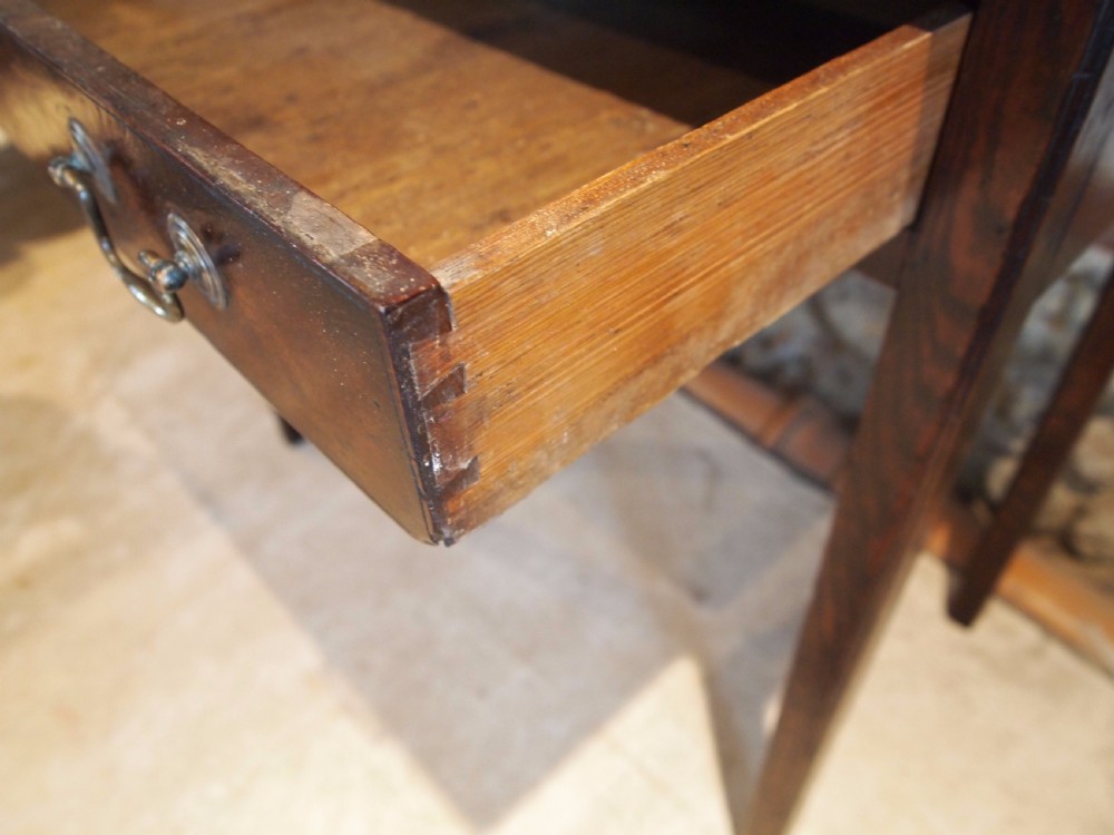 Table lamp side hall George III Oak c1780 View VI