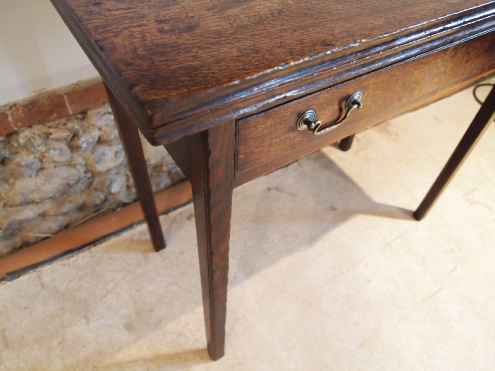 Table lamp side hall George III Oak c1780 View XI