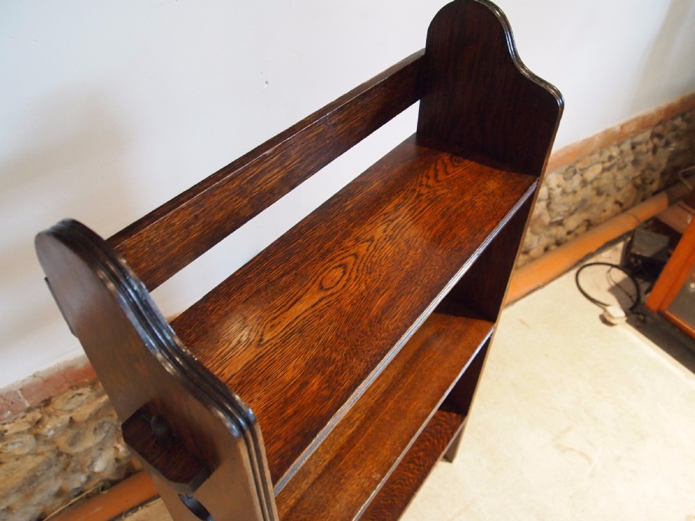 Bookcase Arts and Crafts Oak c1900 View II